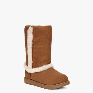 Ugg Hadley II Waterproof Tall Alla Väderstövlar Barn Bruna (760291CEK)